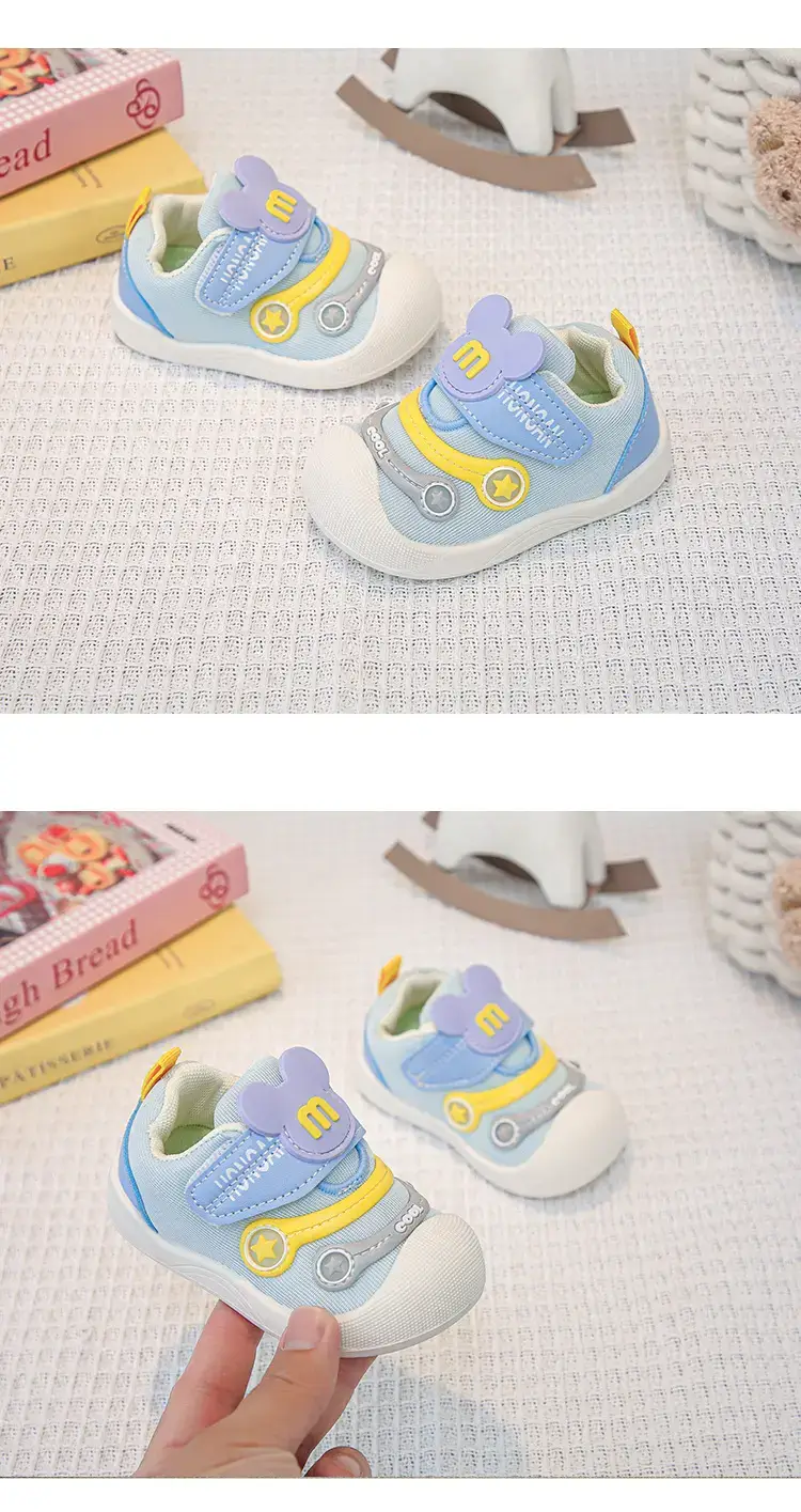 Pink Cartoon Baby Slip-On Shoes for Toddler — feature 11