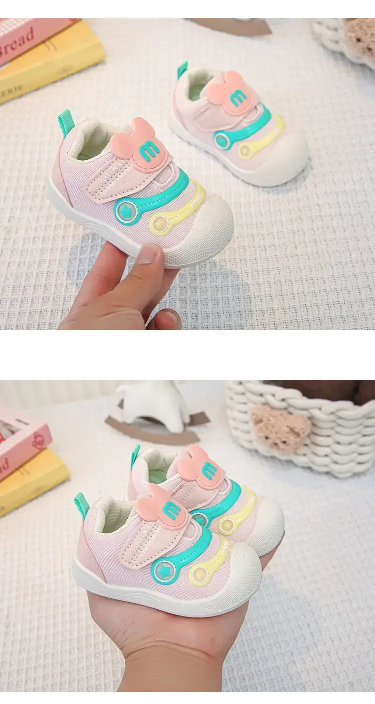 Pink Cartoon Baby Slip-On Shoes for Toddler — feature 14