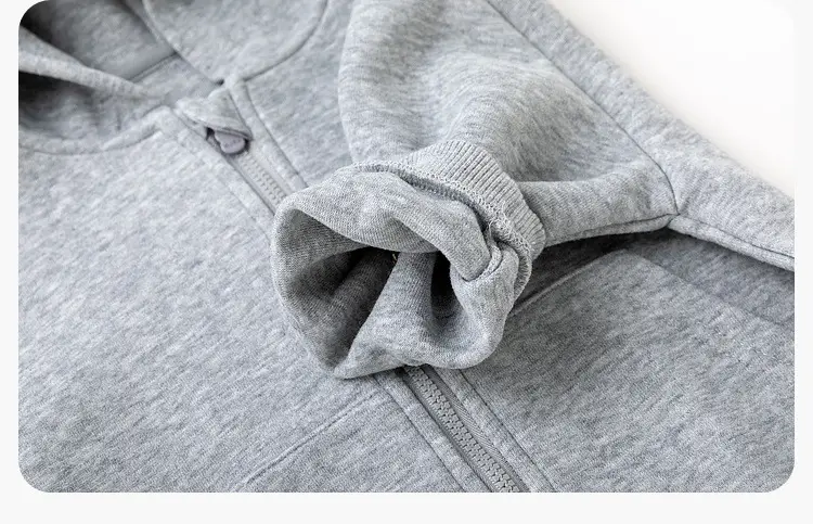Duduia Kids Hoodie Sweatshirt Set Grey Brown — feature 23