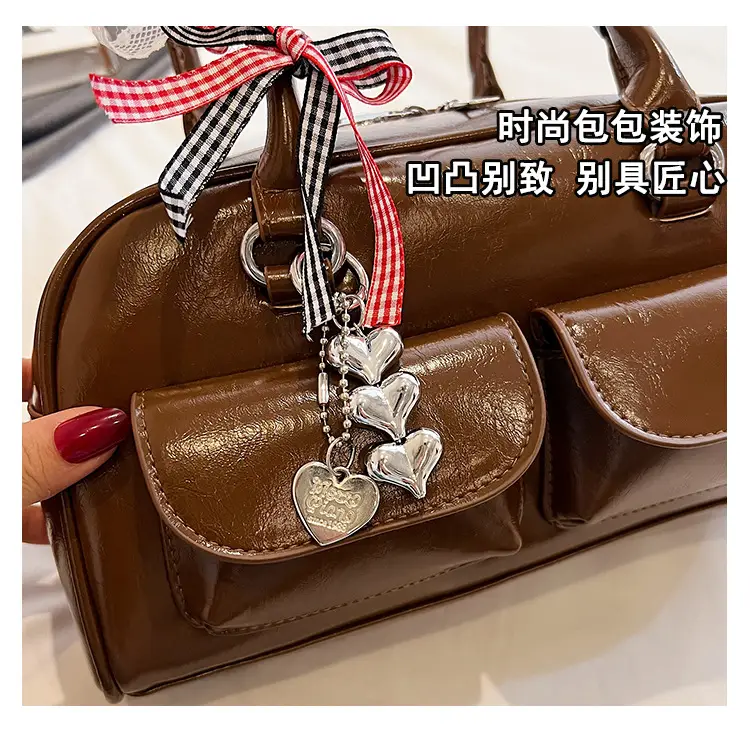 Maillard Red Leather Shoulder Bag for Women 2026 — feature 10