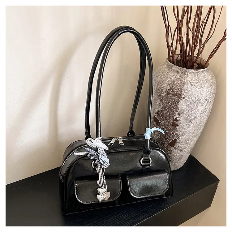 Maillard Red Leather Shoulder Bag for Women 2026 — feature 23