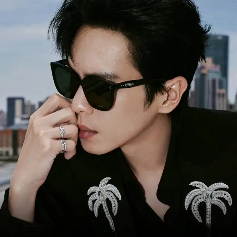 Men Anti-UV Driving Sunglasses Uv400 Black - Image 3