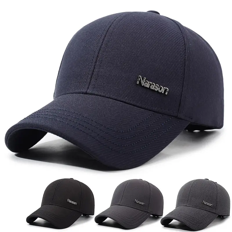 Men's Black Baseball Cap Korean Style Travel Sun Hat - Image 5