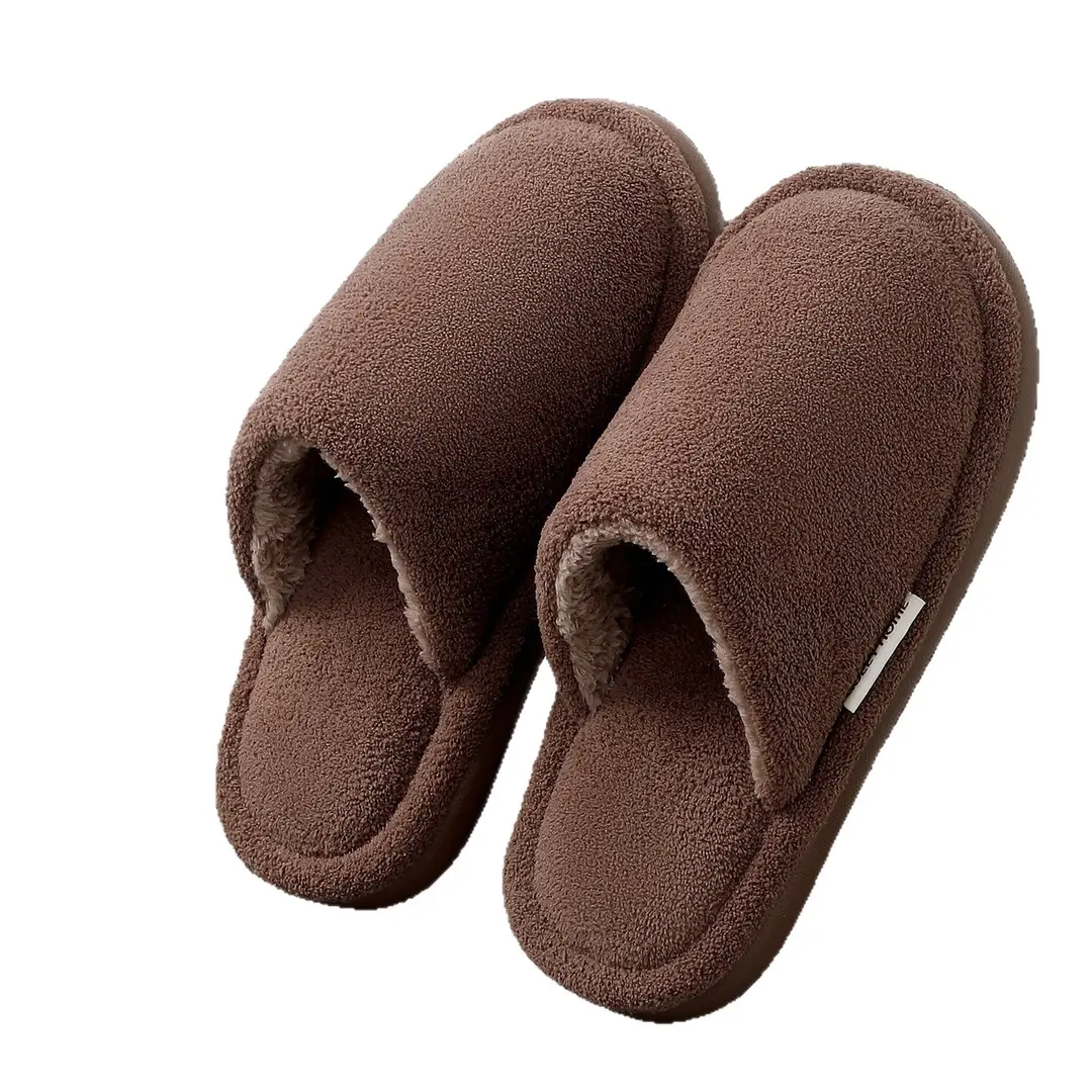 2026 New Cotton Slippers for Men, Winter Indoor Home Plush Warm Thick-Soled Antibacterial Anti-Odor Silent Cotton Slippers for Women - Image 11