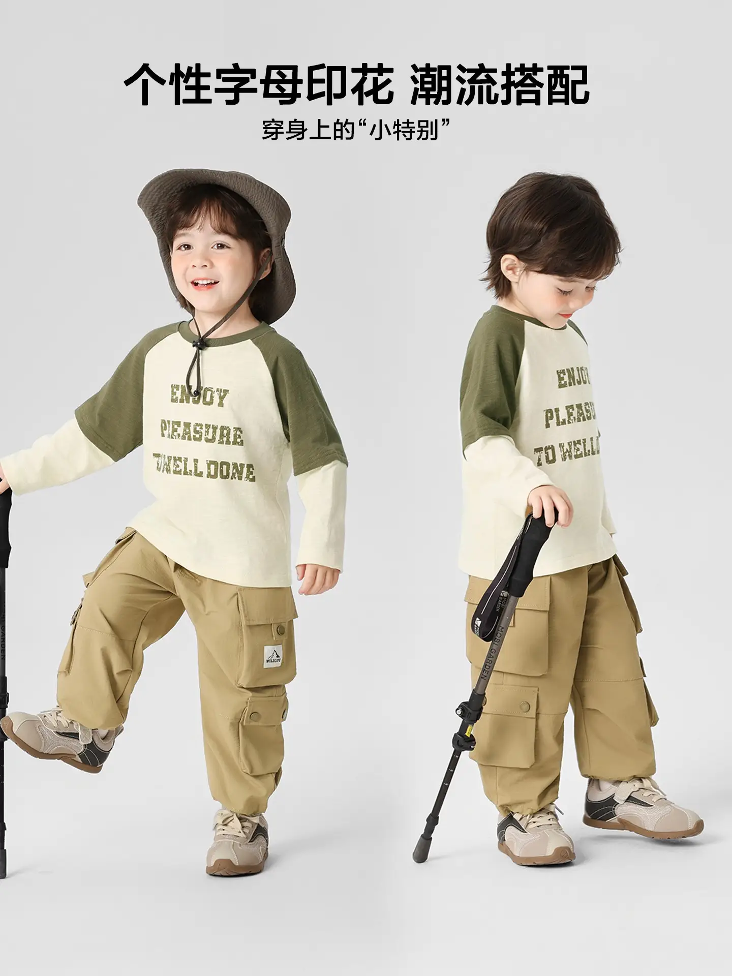 Right European Boys Pure Cotton Long Sleeve T-Shirt Autumn Kidsren's Clothing