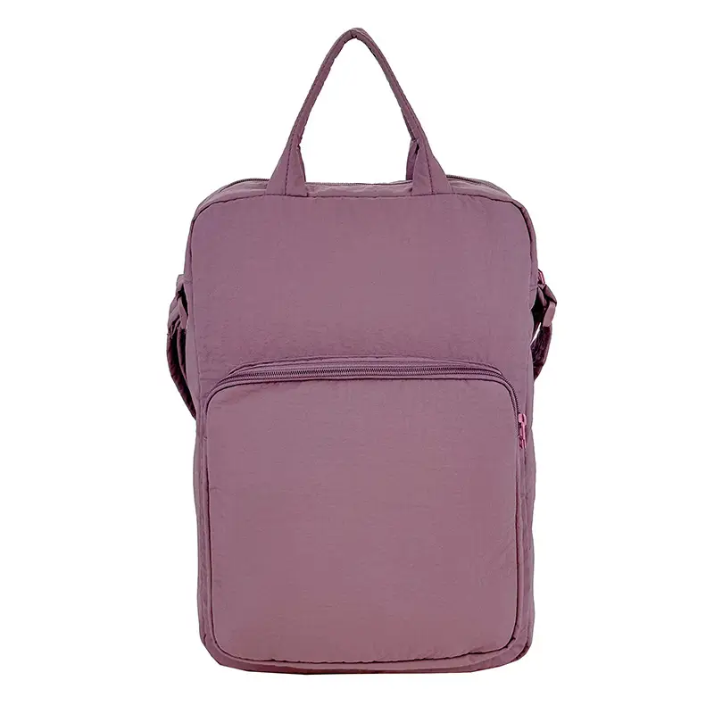 Pink Oxford Cloth Shoulder Bag for Women - Image 4