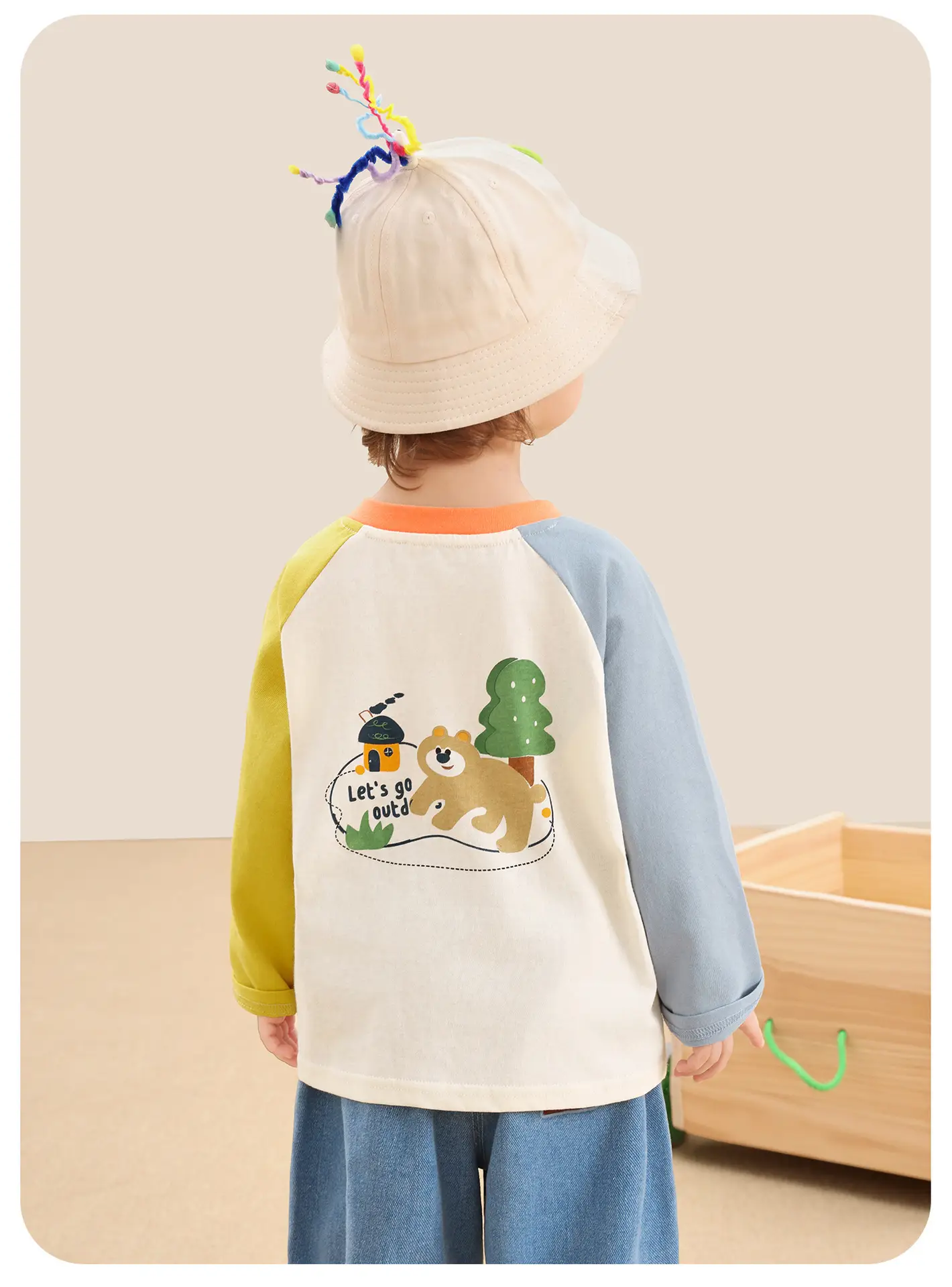 Kaka Panda Boys' Base Layer Shirt Spring Cotton Long Sleeve T-Shirt — feature 10