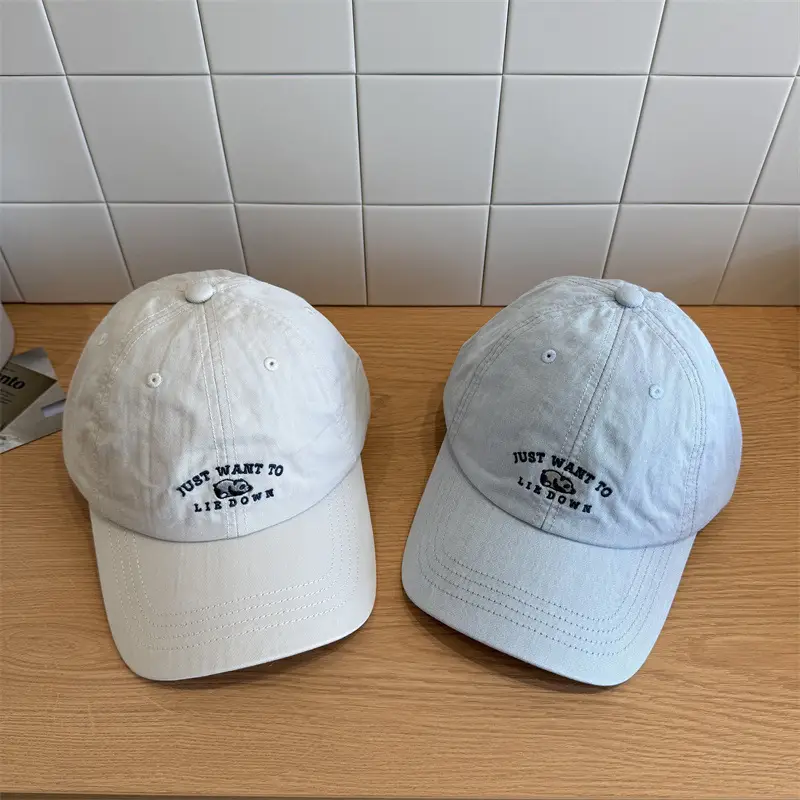 Women Korean Bear Embroidered Baseball Cap - Image 8