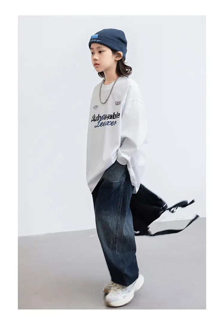 Boys Pure Cotton Long Sleeve T-Shirt Medium Large 2026 — feature 16