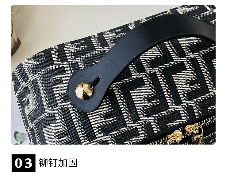 Fendi Logo Travel Storage Bag with Zipper Closure — feature 16