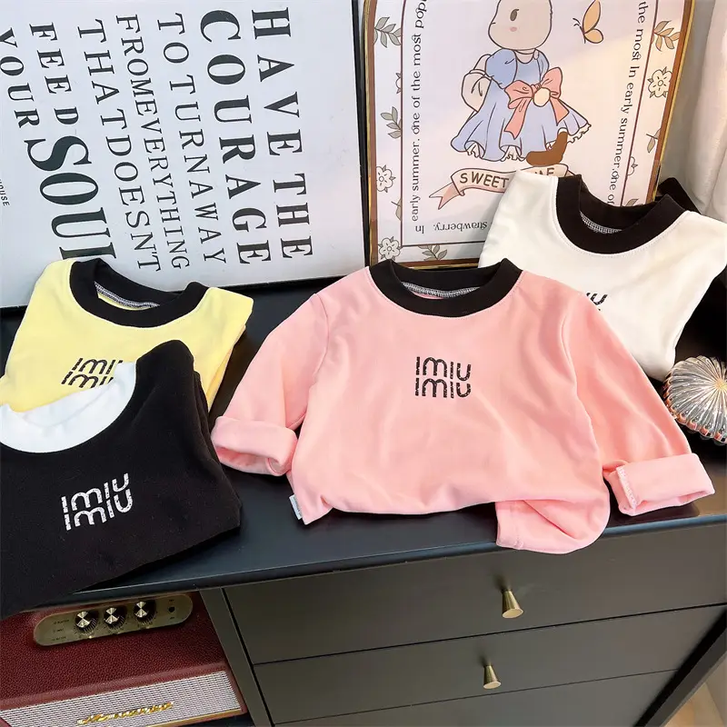 Girls Long Sleeve T-Shirt New Autumn Warm Base Layer - Image 7