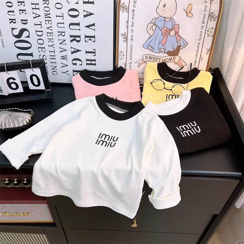 Girls Long Sleeve T-Shirt New Autumn Warm Base Layer - Image 8