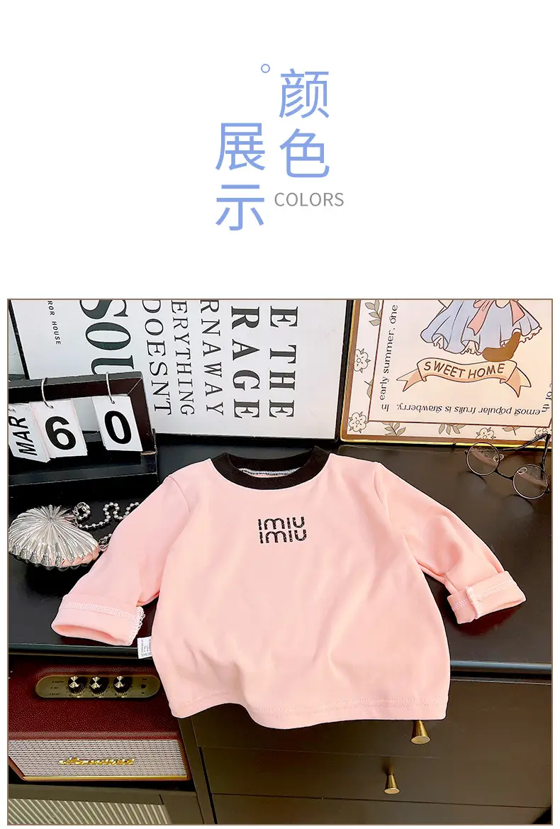 Girls Long Sleeve T-Shirt New Autumn Warm Base Layer — feature 7