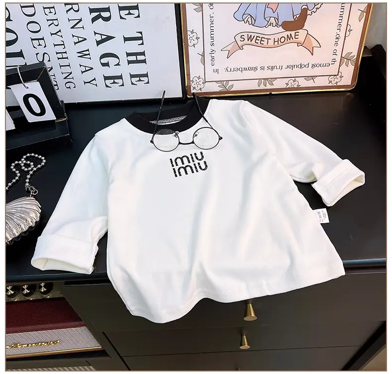 Girls Long Sleeve T-Shirt New Autumn Warm Base Layer — feature 8