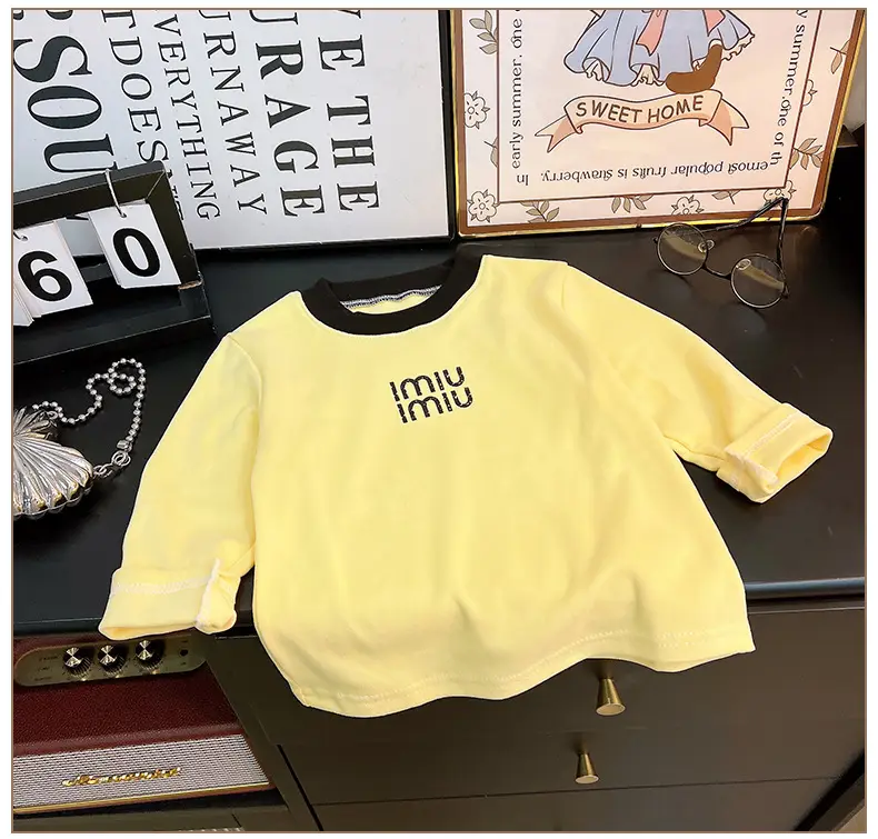 Girls Long Sleeve T-Shirt New Autumn Warm Base Layer — feature 9