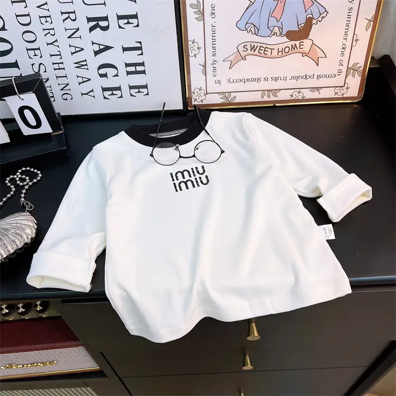 Girls Long Sleeve T-Shirt New Autumn Warm Base Layer - Image 3
