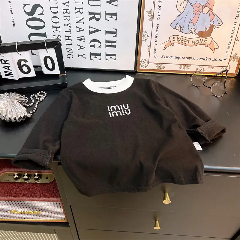 Girls Long Sleeve T-Shirt New Autumn Warm Base Layer - Image 4