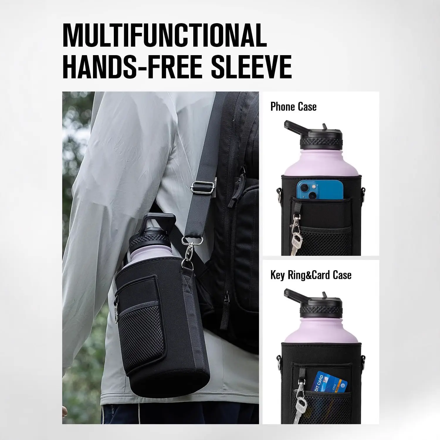 Large Capacity Stainless Steel Thermos Cup for Cycling & Outdoor Use