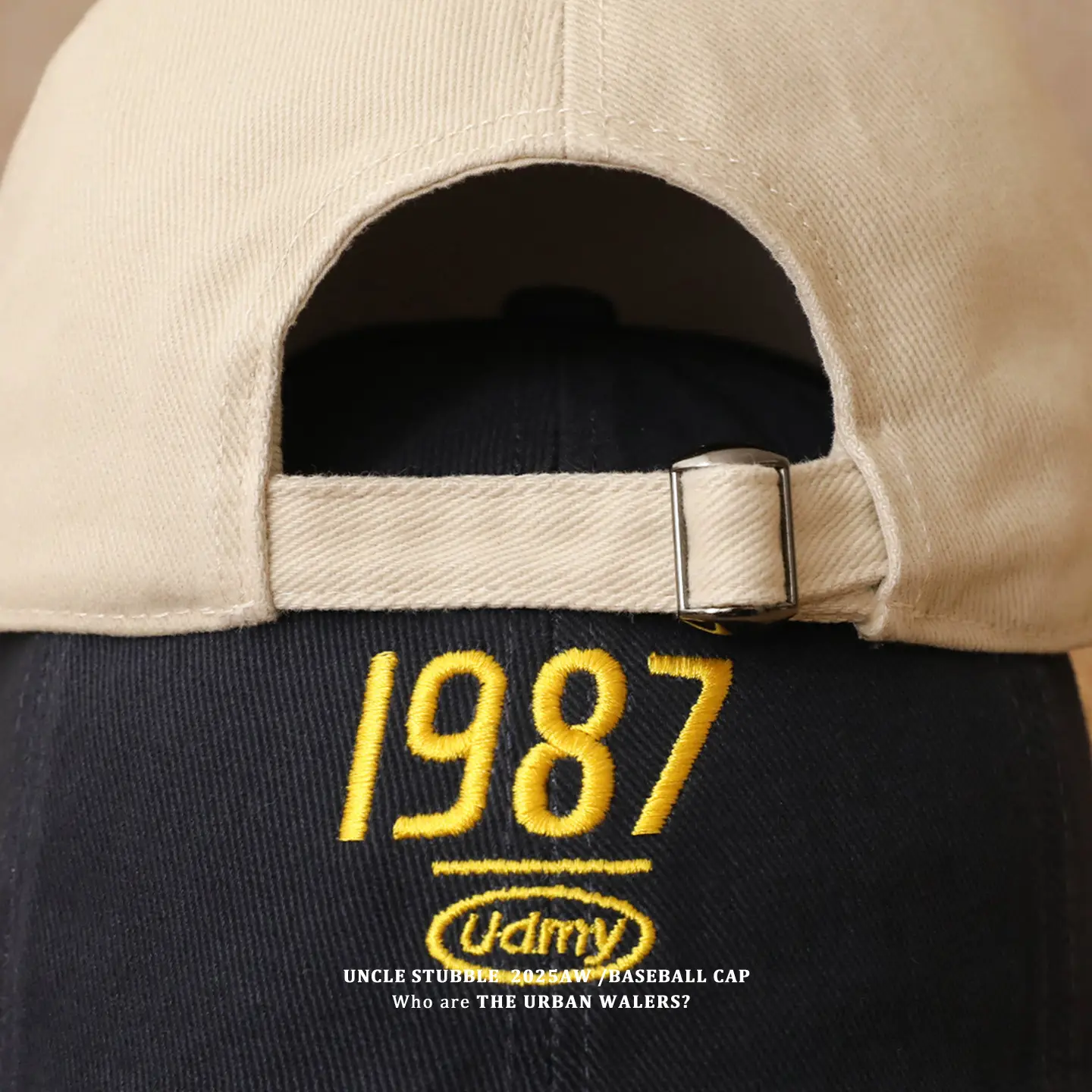 1987 Embroidered Baseball Cap Olive Green - Image 13