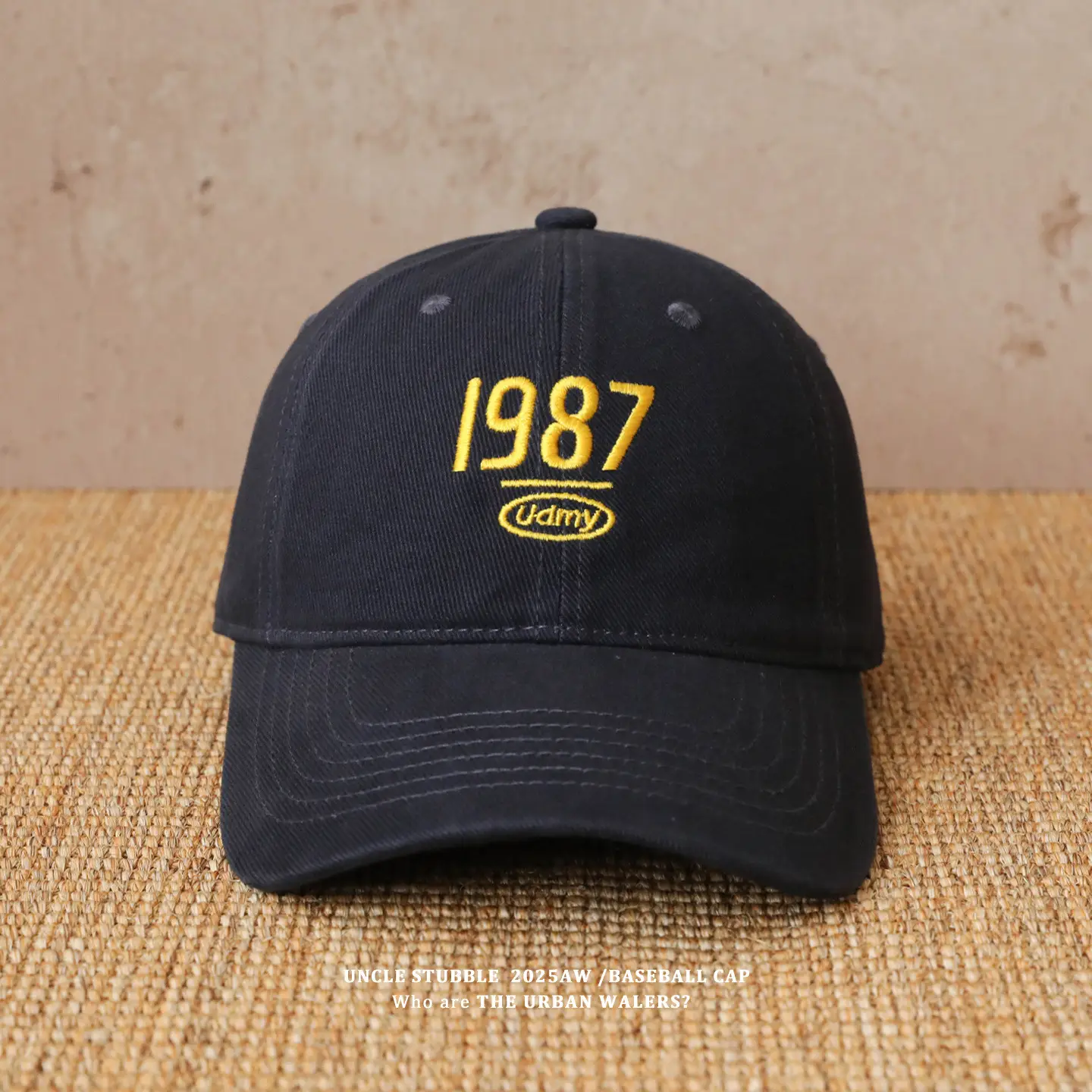 1987 Embroidered Baseball Cap Olive Green — feature 11