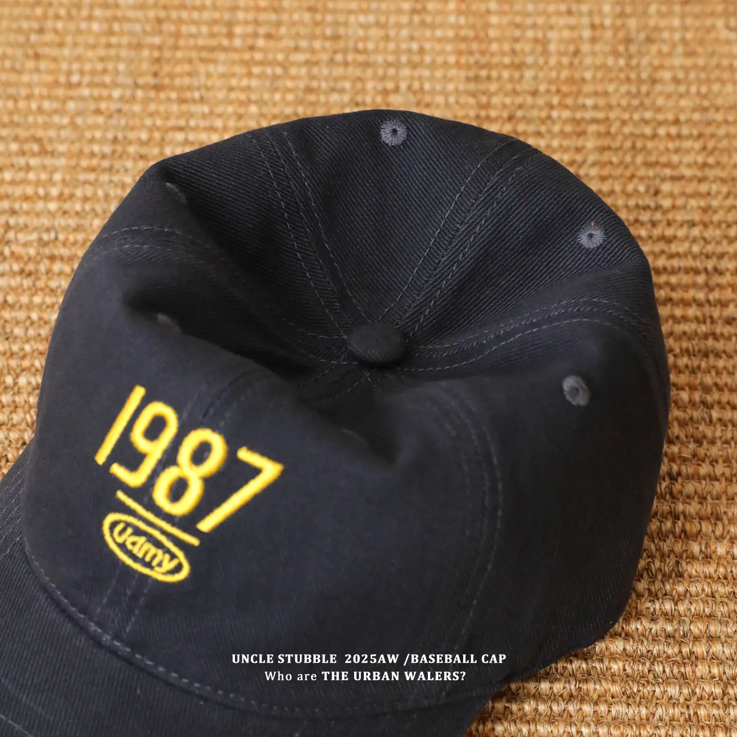 1987 Embroidered Baseball Cap Olive Green — feature 14