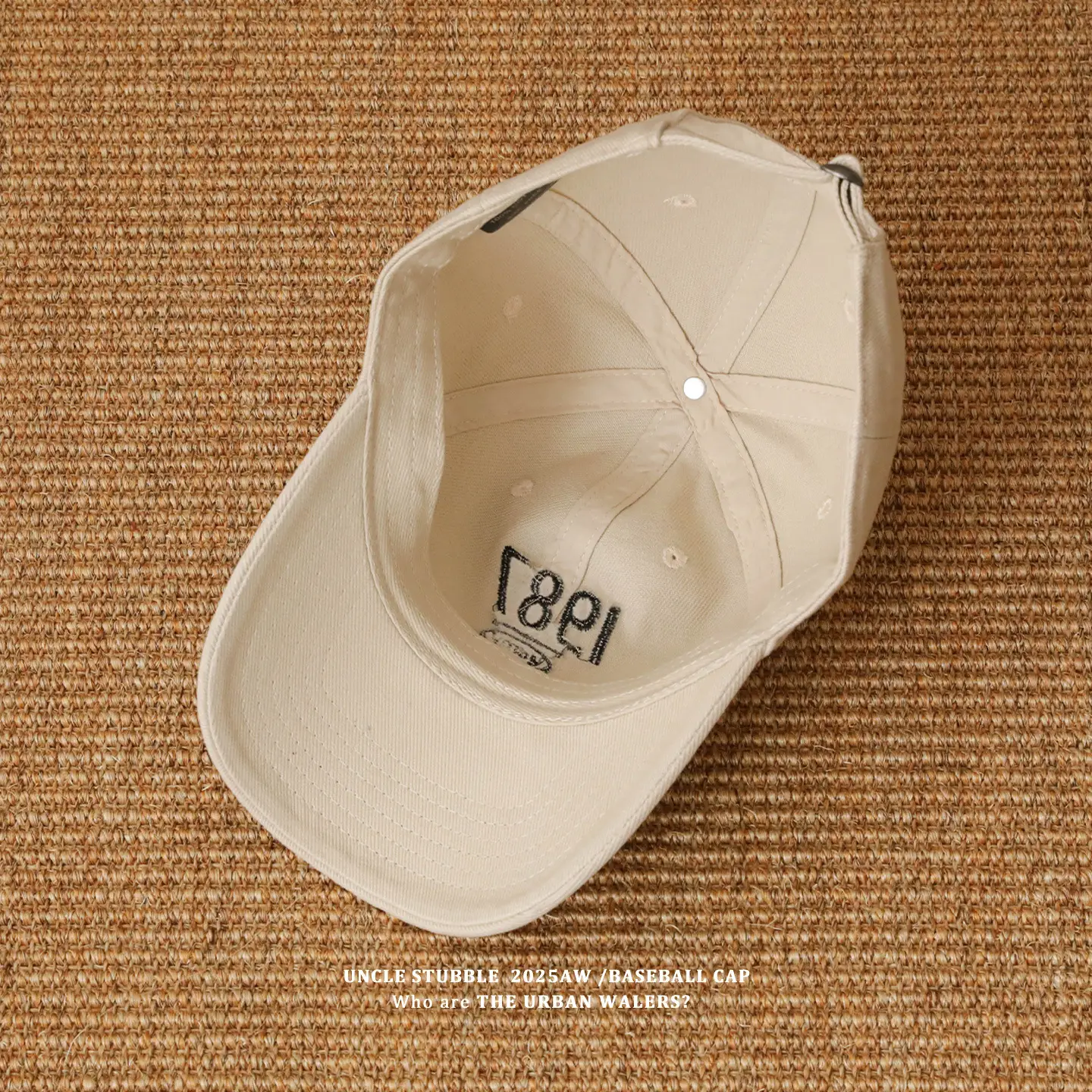 1987 Embroidered Baseball Cap Olive Green — feature 3