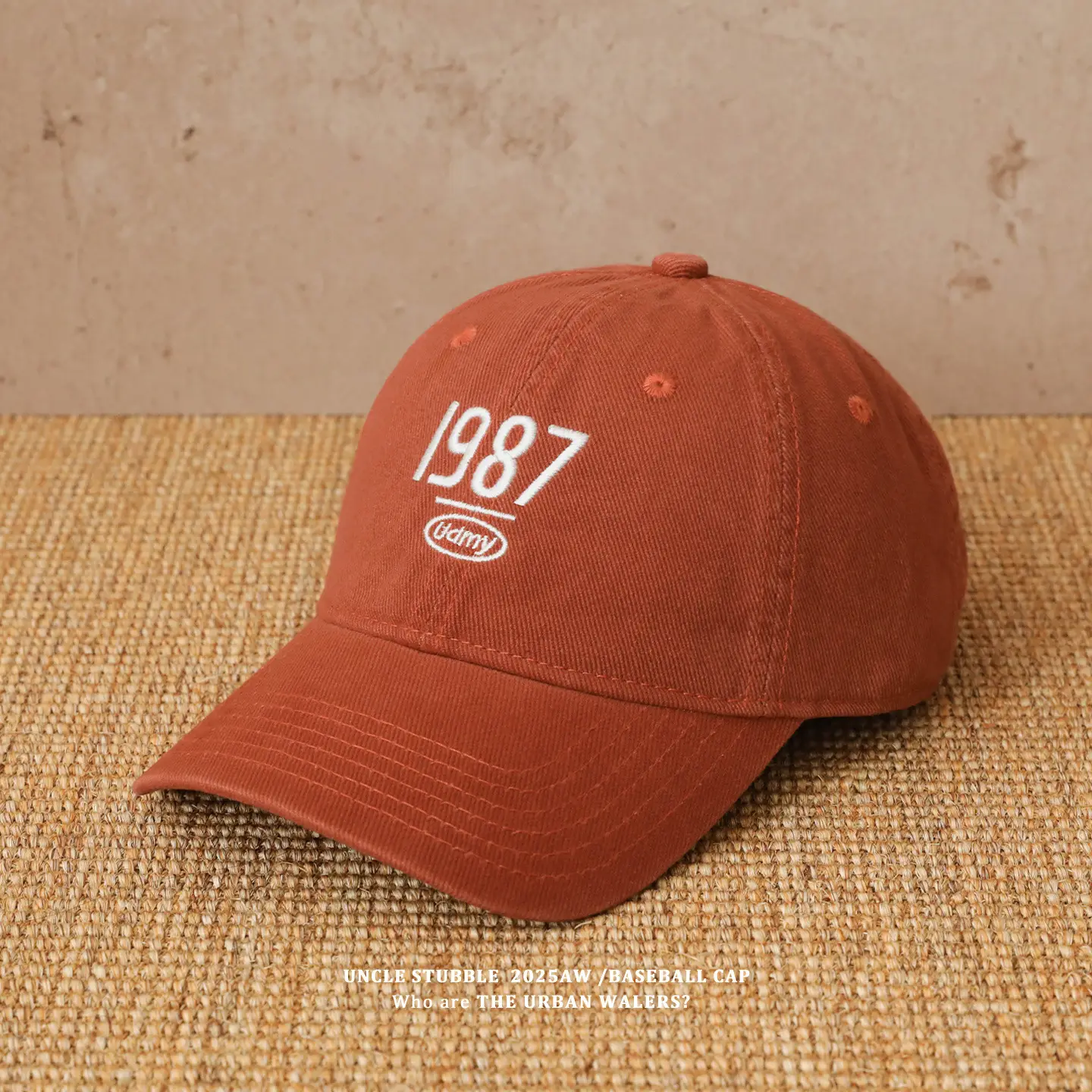 1987 Embroidered Baseball Cap Olive Green — feature 5