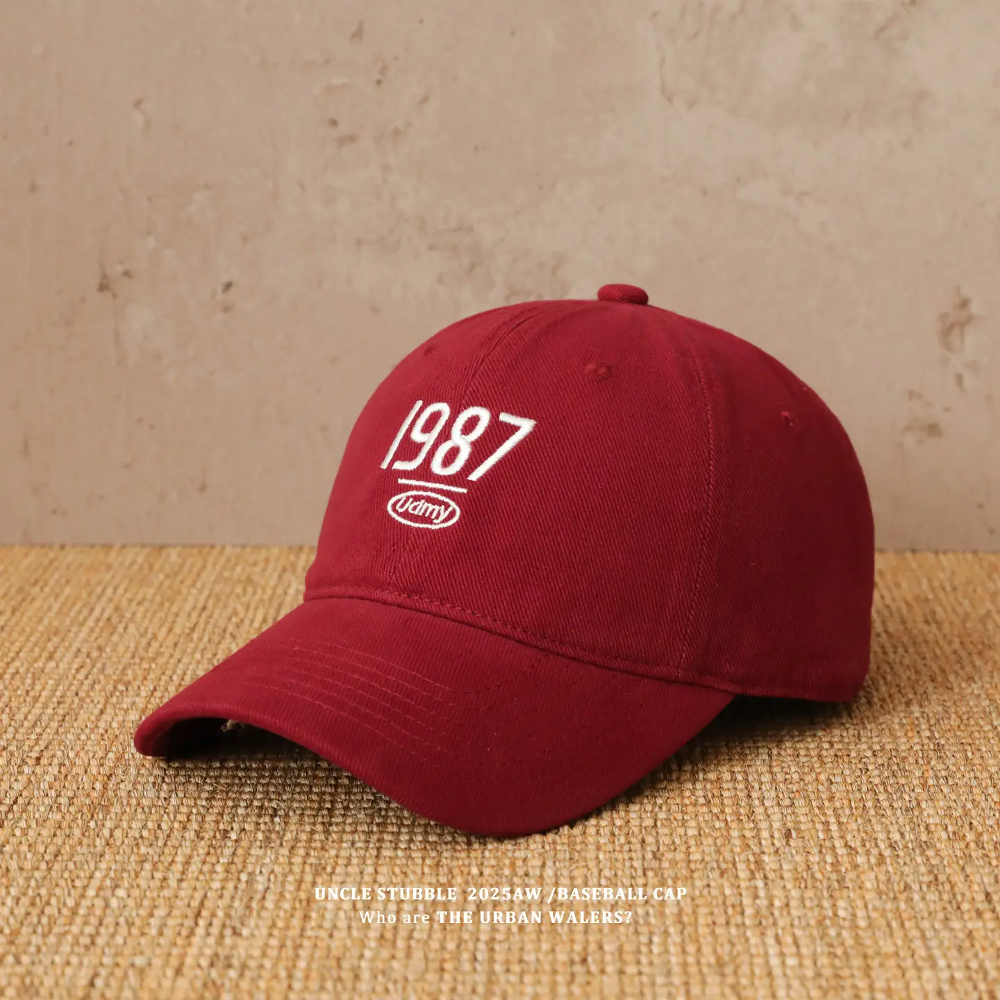1987 Embroidered Baseball Cap Olive Green — feature 6