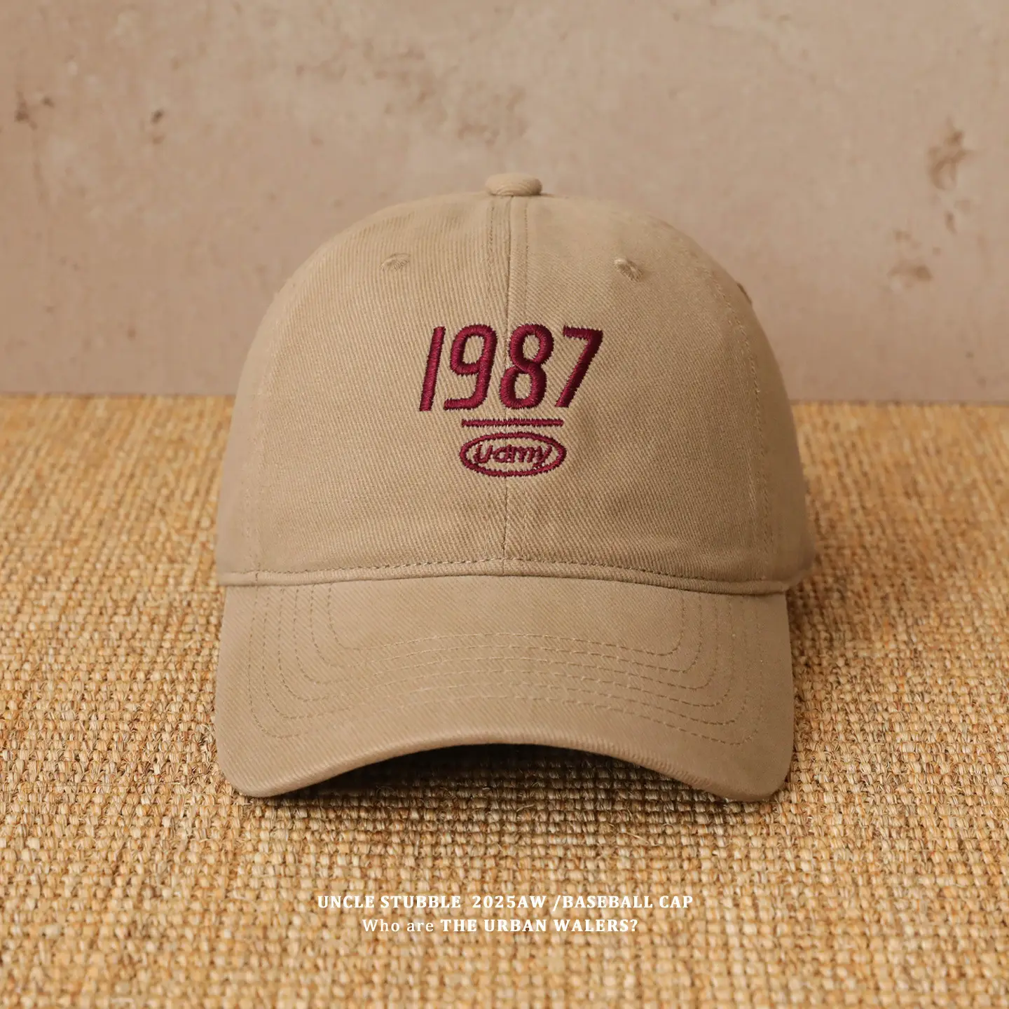 1987 Embroidered Baseball Cap Olive Green — feature 8