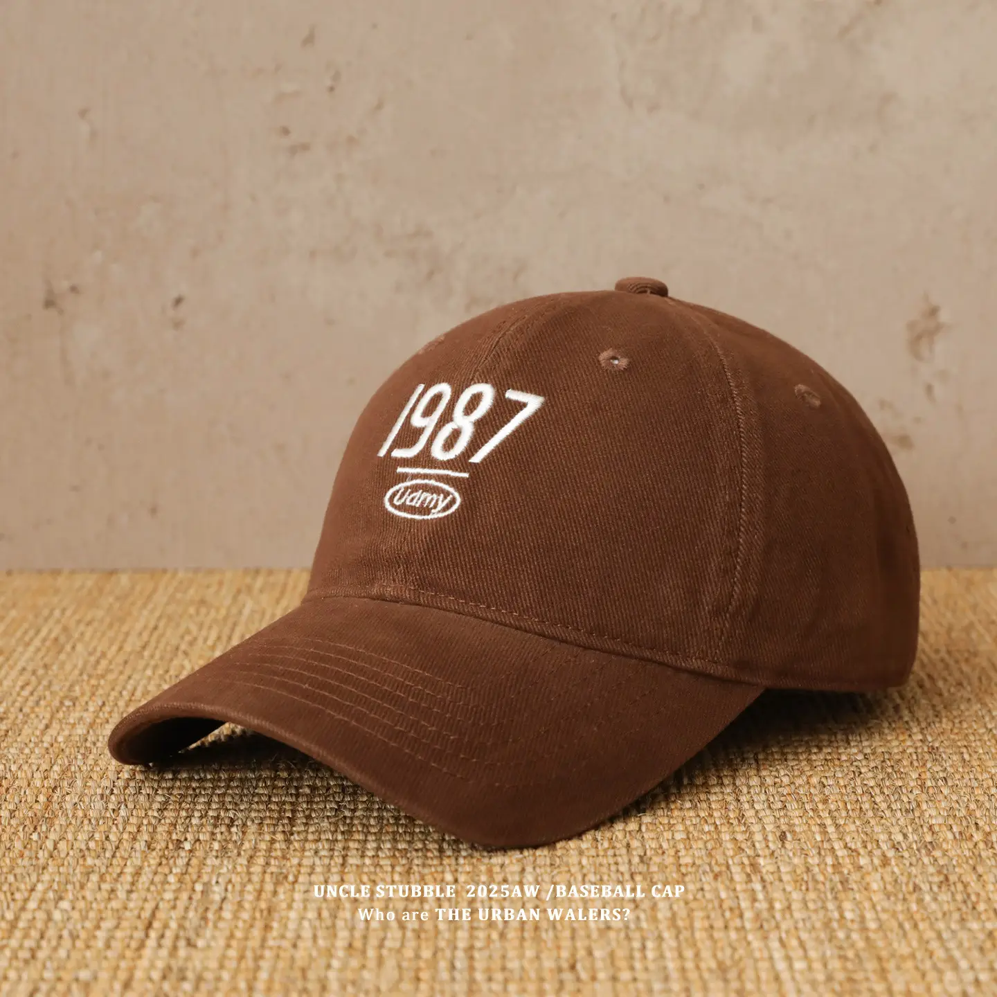 1987 Embroidered Baseball Cap Olive Green — feature 9