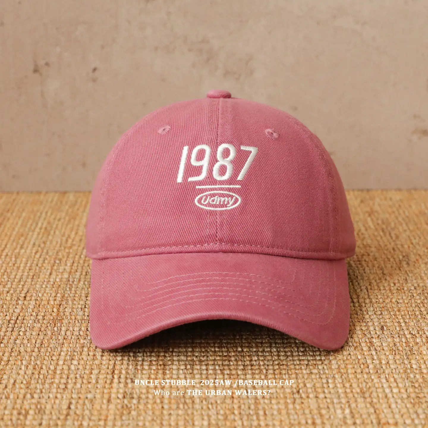 1987 Embroidered Baseball Cap Olive Green - Image 5