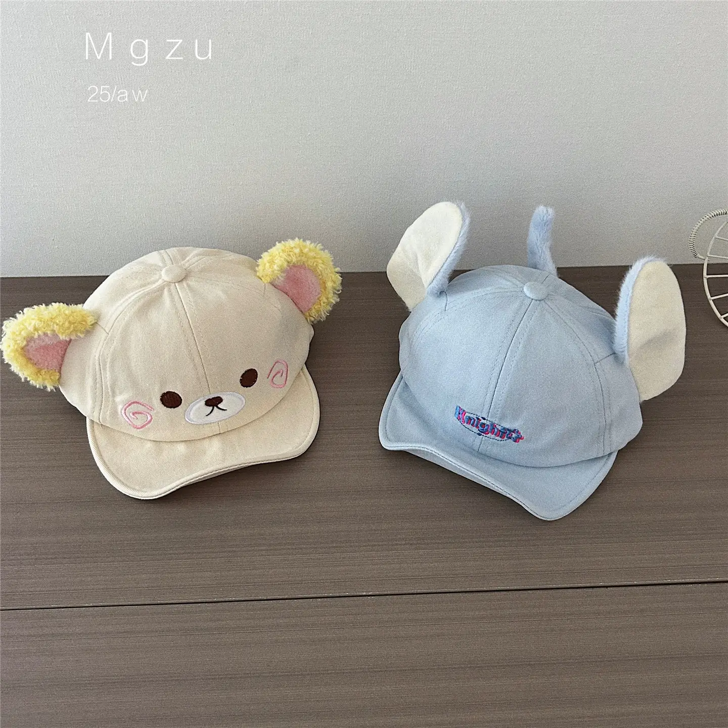 Cute Bear & Rabbit Baby Hats Cotton Winter Sunshade - Image 5