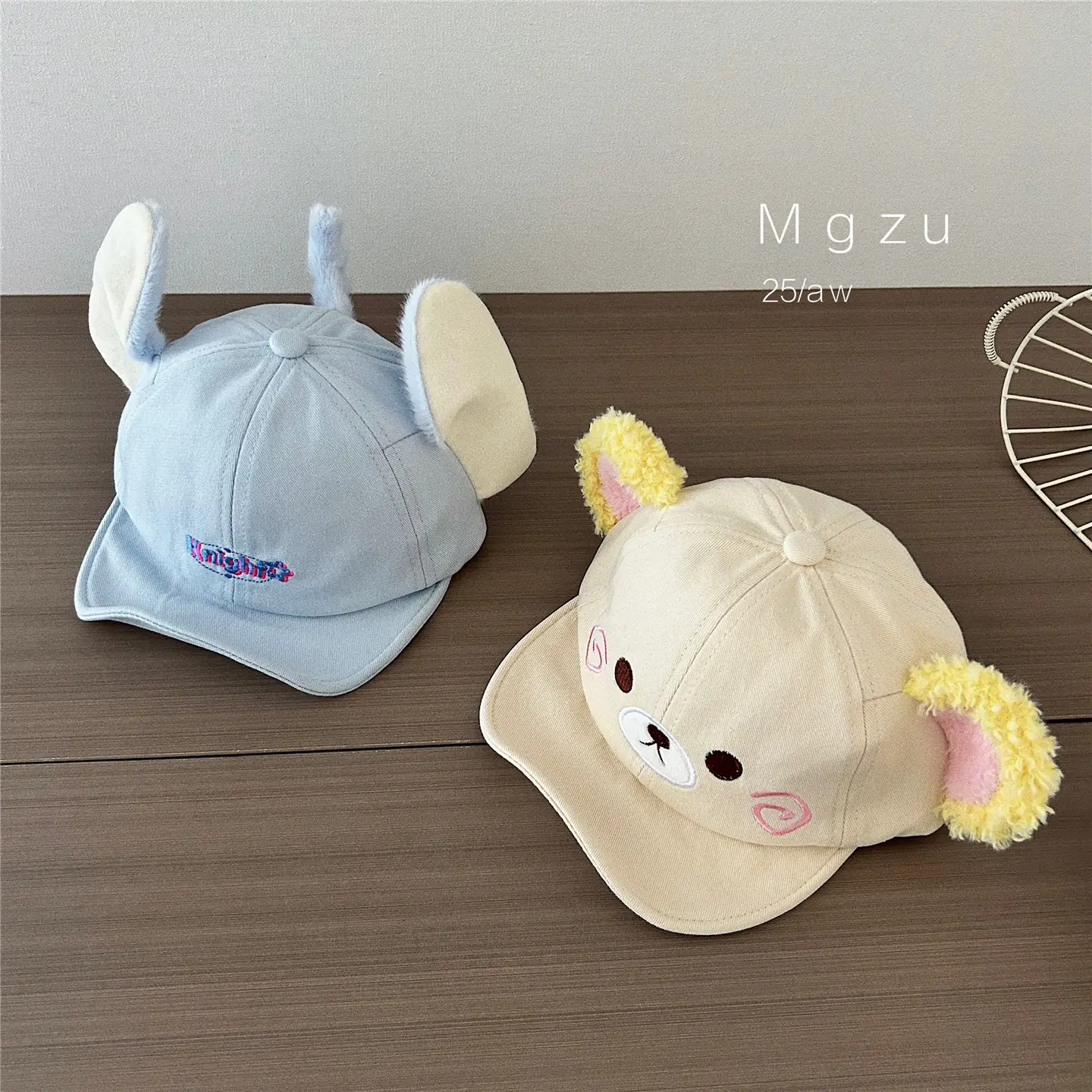 Cute Bear & Rabbit Baby Hats Cotton Winter Sunshade - Image 6