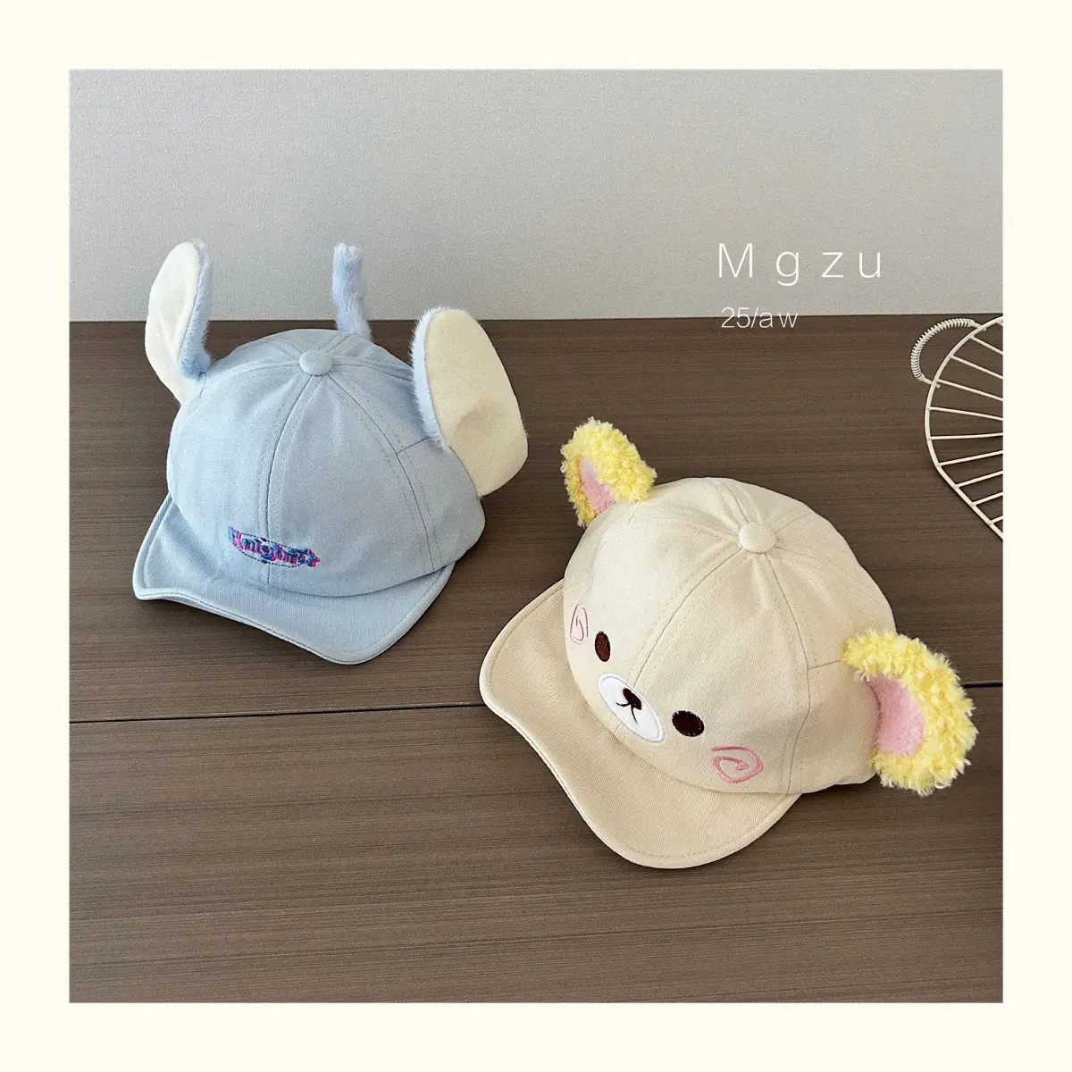 Cute Bear & Rabbit Baby Hats Cotton Winter Sunshade — feature 2