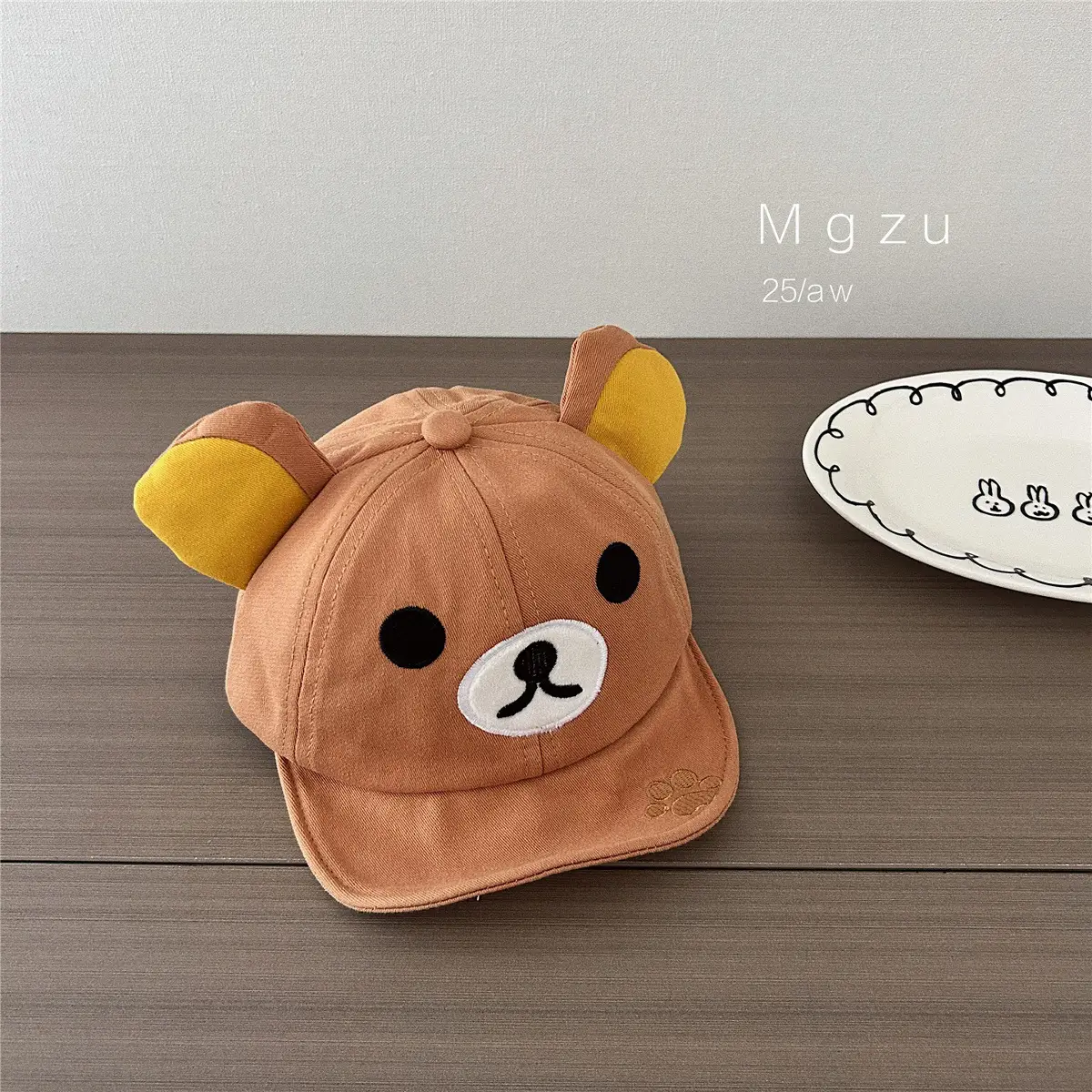 Cute Bear & Rabbit Baby Hats Cotton Winter Sunshade - Image 3