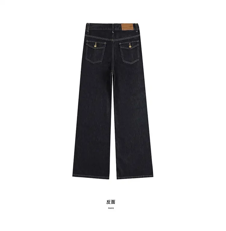 Dark Blue Wide Leg Jeans for Women Plus Size — feature 20