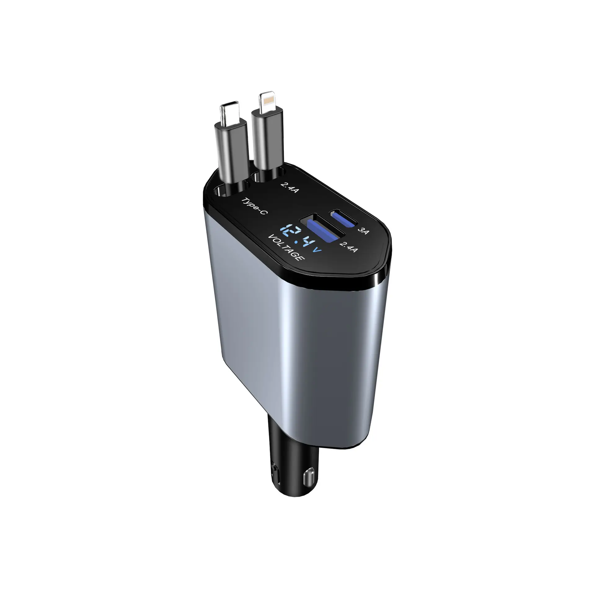 C1 Fast Charging Car Charger Four-In-One Universal Android Apple - Image 6