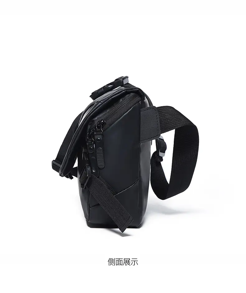 Men's Black Crossbody Shoulder Bag Large Capacity Commuter Casual Messenger — feature 20