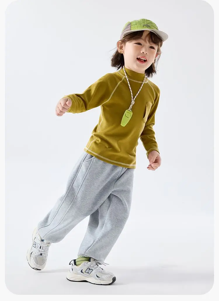 Dudujia Kids T-Shirt Cream Half Turtleneck Baby Winter Top — feature 15