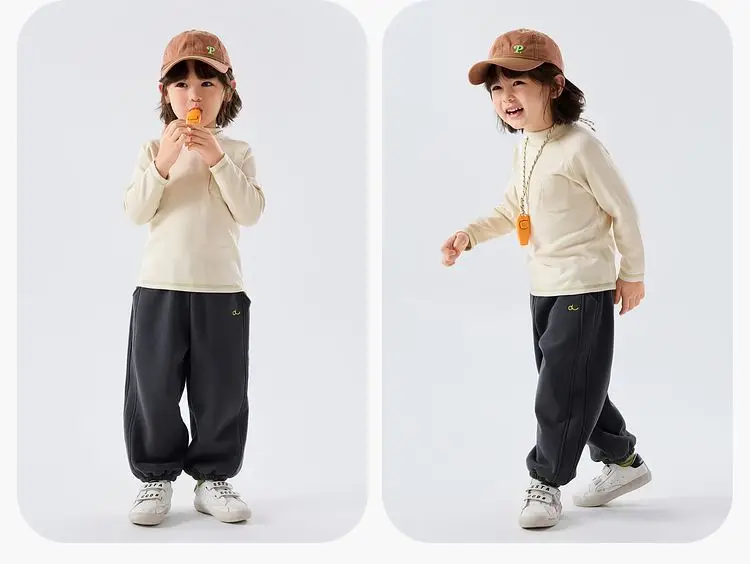 Dudujia Kids T-Shirt Cream Half Turtleneck Baby Winter Top — feature 17