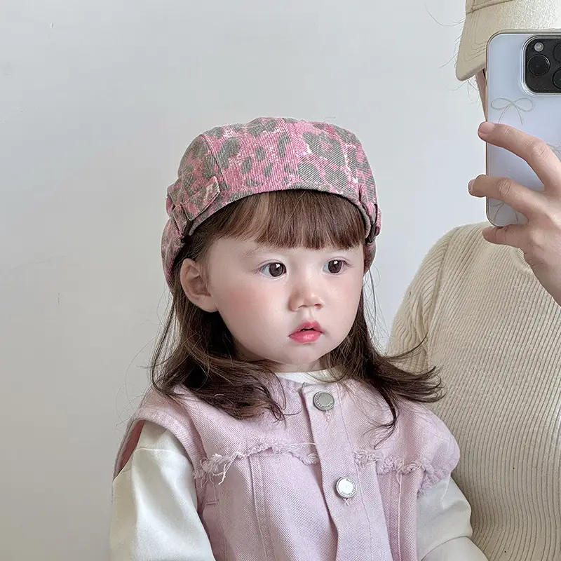 Leopard Print Forward Cap for Girls Spring Autumn - Image 10