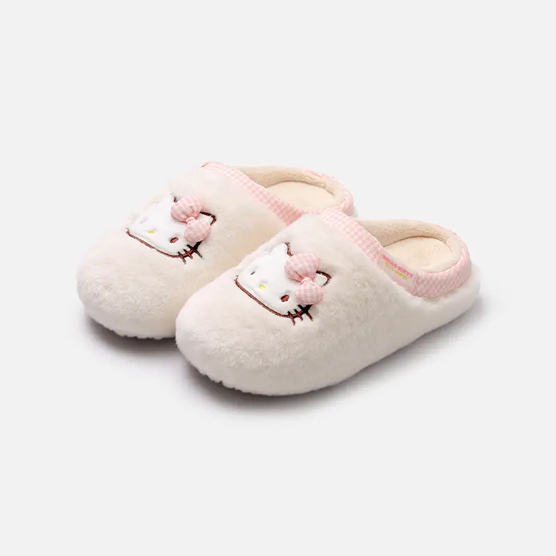 Sanrio Genuine Winter Cotton Slippers for Women, Winter Non-Slip Closed-Toe Plush Slippers, Autumn and Winter Thickened Warm Fur Slippers - Image 12