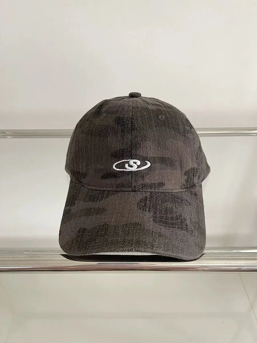 Women Wash Denim Camo Baseball Cap Wide Brim Large Head - Image 7