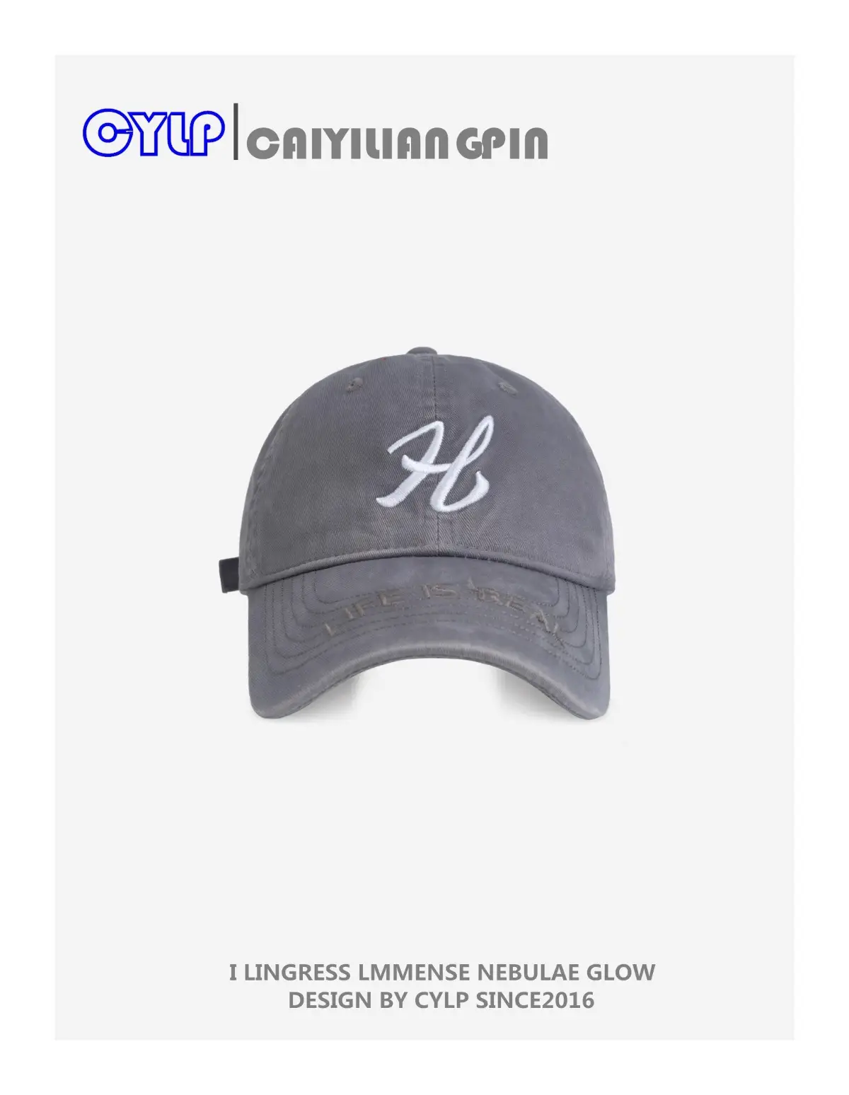 Korean Style H Embroidered Baseball Cap for Women Men — feature 13