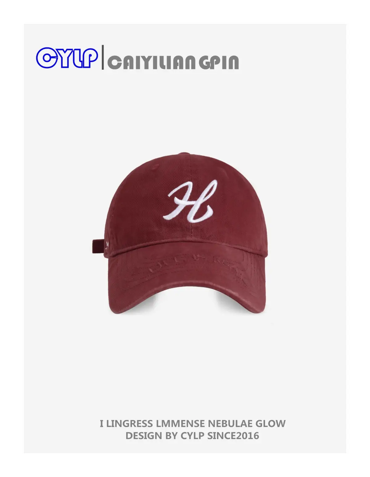 Korean Style H Embroidered Baseball Cap for Women Men — feature 15