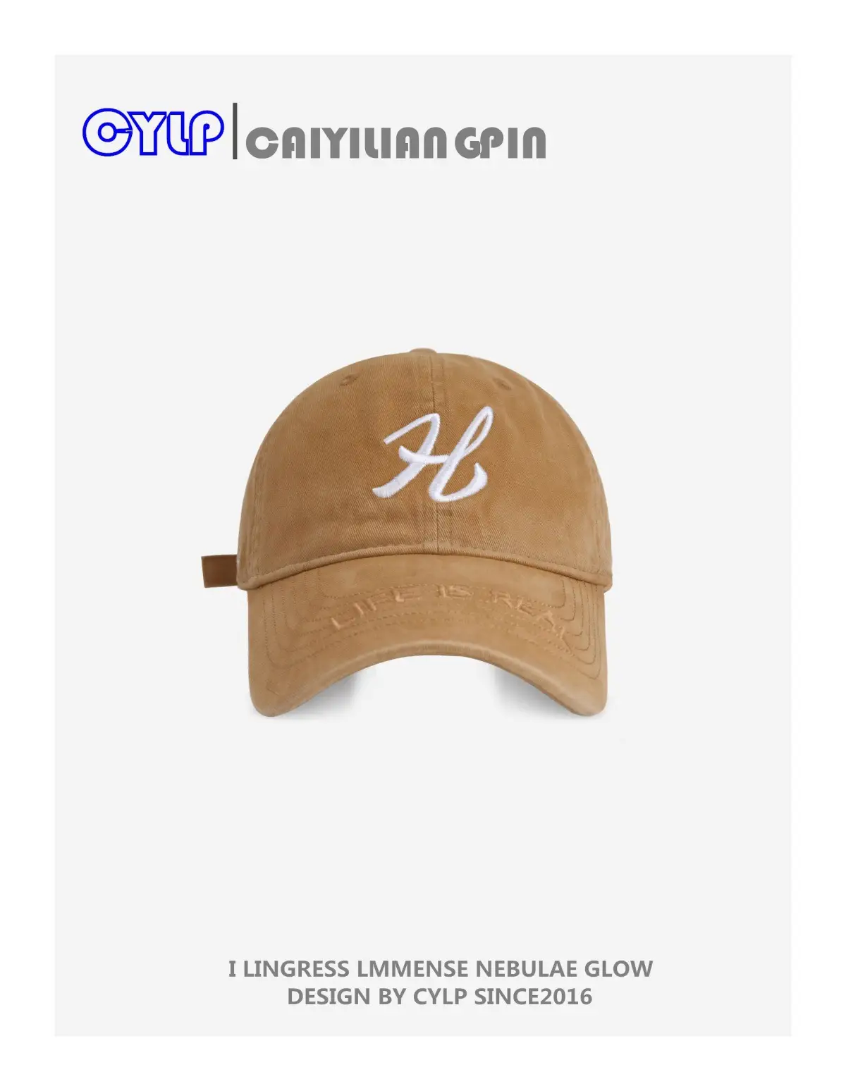 Korean Style H Embroidered Baseball Cap for Women Men — feature 5