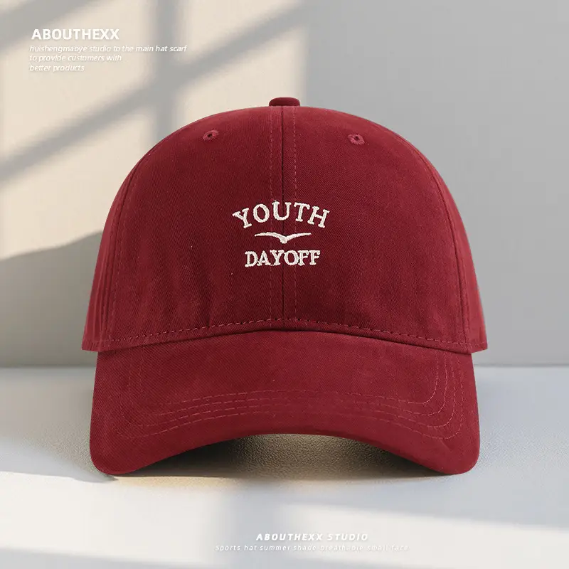 Women Letter Embroidered Baseball Cap with Large Head Circumference - Image 4