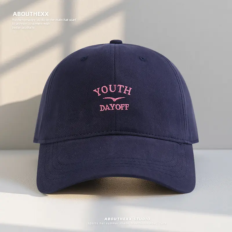 Women Letter Embroidered Baseball Cap with Large Head Circumference - Image 6