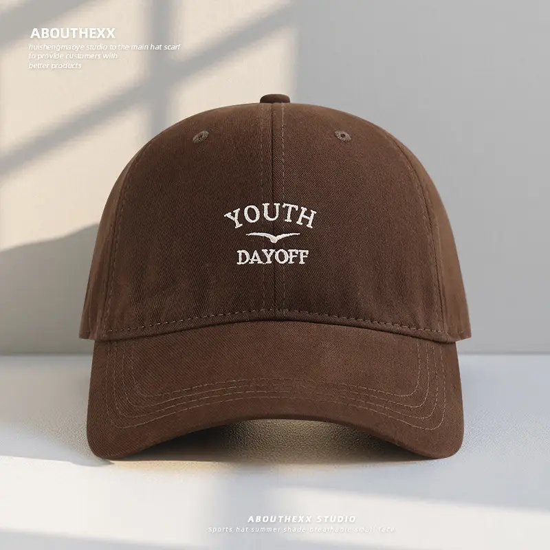 Women Letter Embroidered Baseball Cap with Large Head Circumference - Image 7