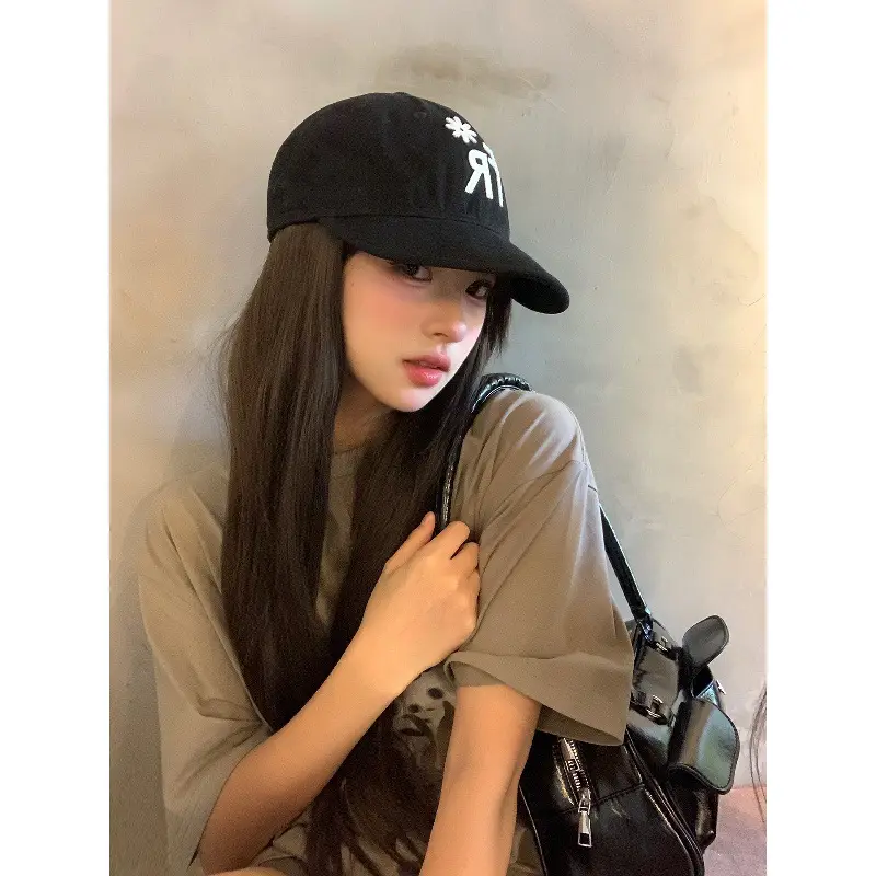 Black Letter Embroidered Baseball Cap for Women 2025 - Image 6
